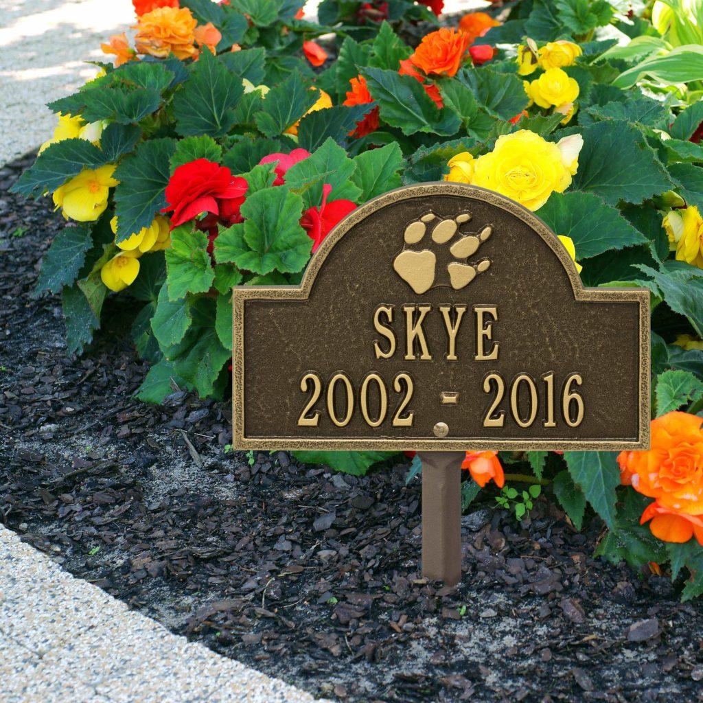 Dog Paw Print Pet Memorial - Troost